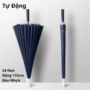 Ô Dù Che Nắng, Che Mưa KAW Cỡ Lớn 24 Nan Thép Vải Chống Thấm Nước, Chống Tia UV Có Đủ Màu