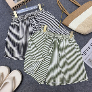Quần Short Bigsize Nữ Kẻ Sọc Dọc Năng Động Mặc Mát Lưng Chun Co Giãn Dễ Phối Đồ Q581