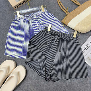 Quần Short Bigsize Nữ Kẻ Sọc Dọc Năng Động Mặc Mát Lưng Chun Co Giãn Dễ Phối Đồ Q581