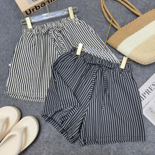 Quần Short Bigsize Nữ Kẻ Sọc Dọc Năng Động Mặc Mát Lưng Chun Co Giãn Dễ Phối Đồ Q581