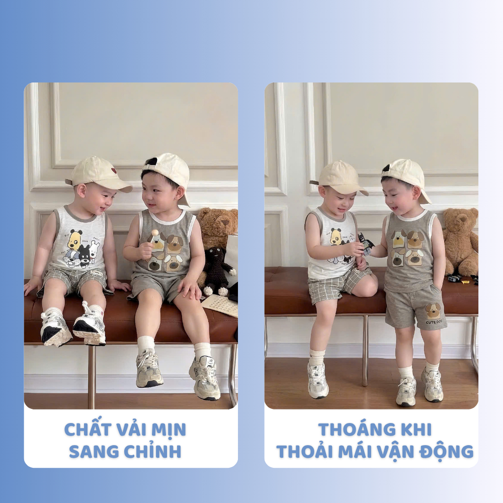 [À ƠI SHOP] D11- set 2 bộ ba lỗ chó 4 mặt khác nhau- a100.368