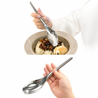 (M8) Muỗng ăn cơm ăn súp cán dài bản to  M8  inox 304  có 2 size lựa chọn