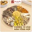 Combo 10 loại nấm quý 300g, nấu, hầm, xào, lẩu, bổ dưỡng cho người lớn và trẻ em