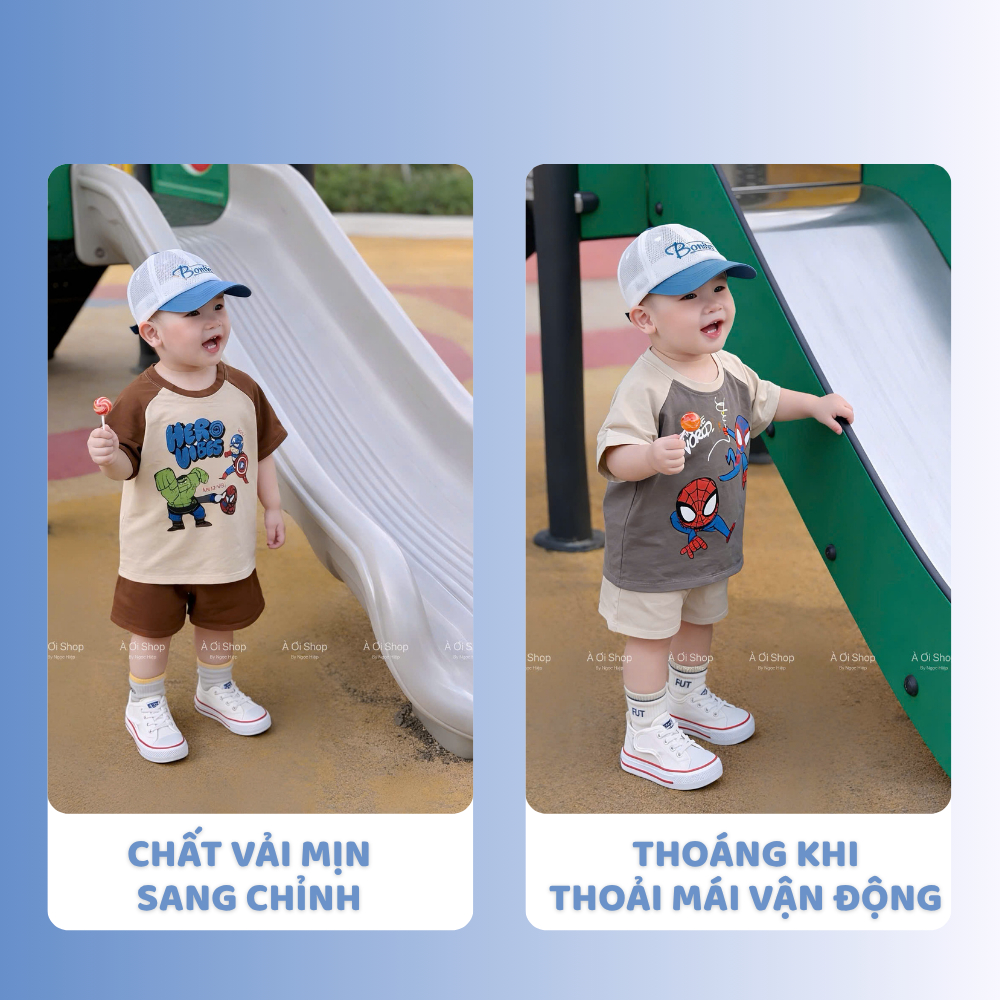 [À ƠI SHOP] D20- set 2 bộ cộc phối tay hero vibes - a100.371