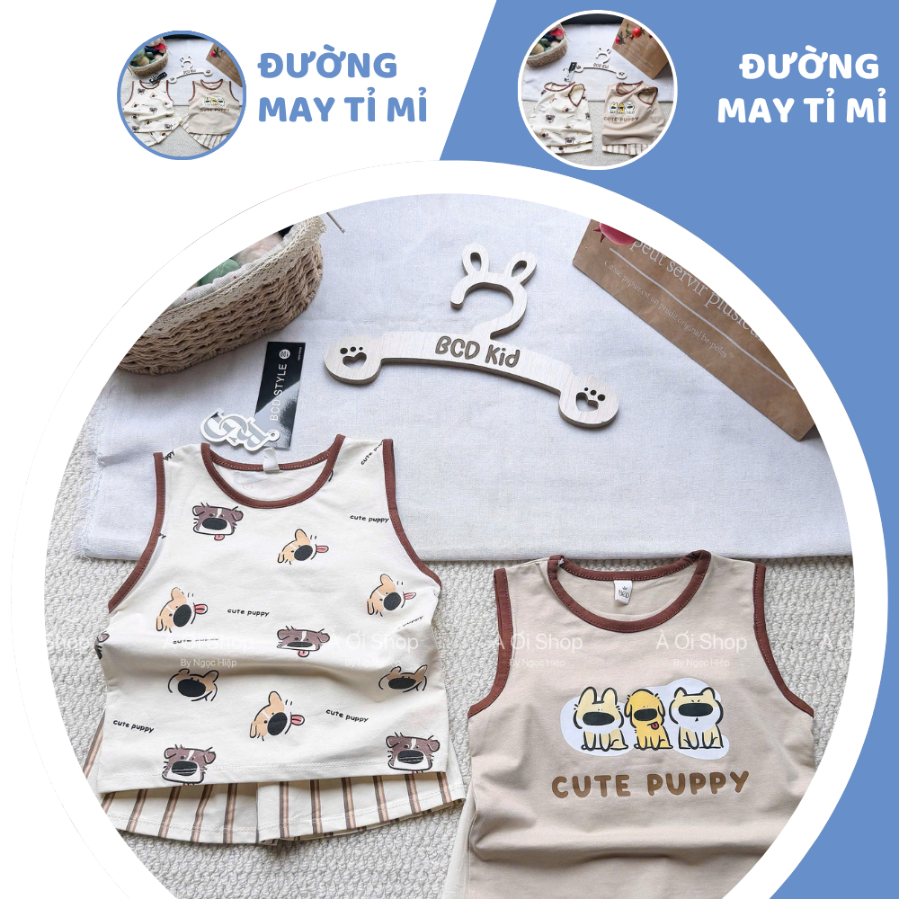 [À ƠI SHOP] D18- set 2 bộ ba lỗ mặt chó lẻ lưỡi - a100.370