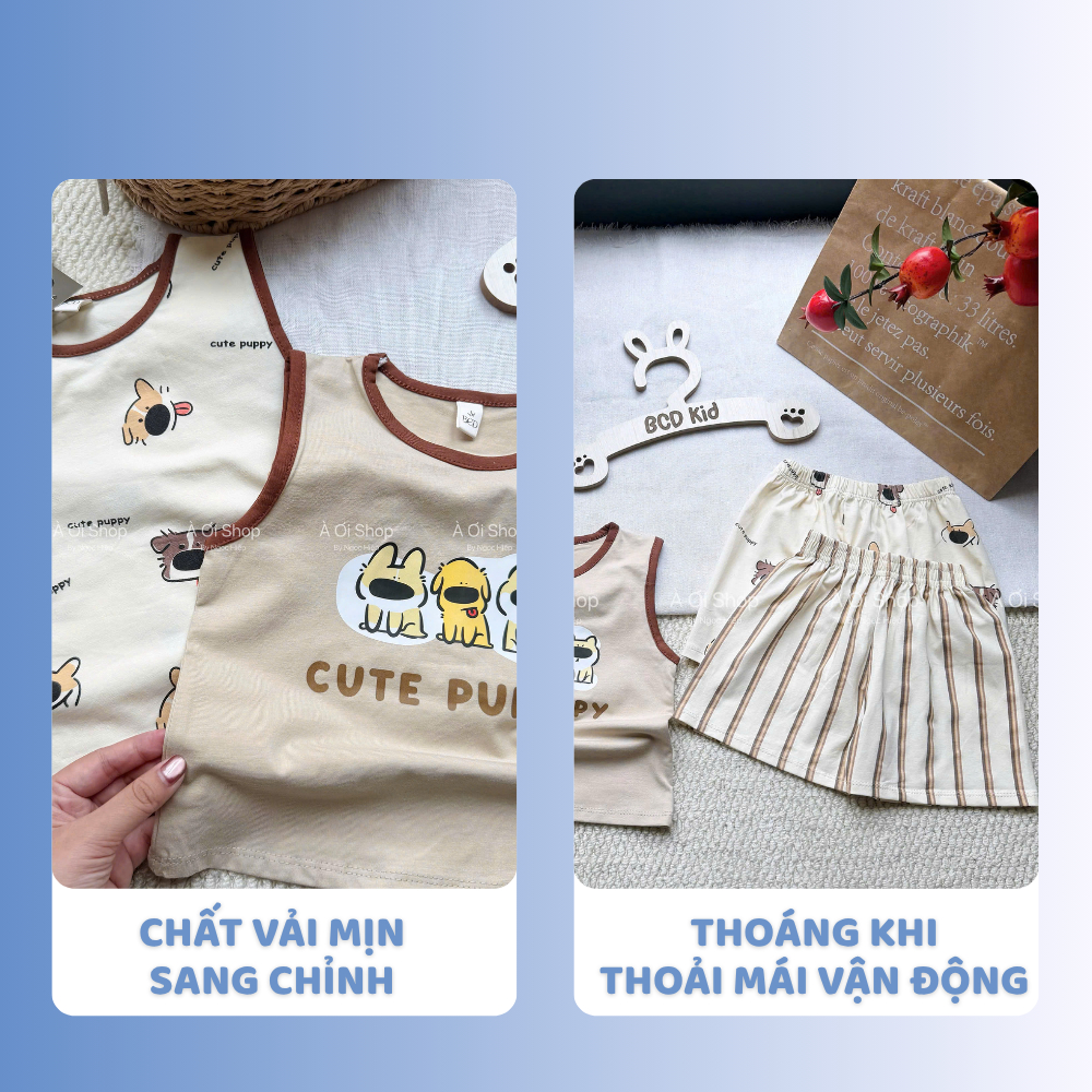 [À ƠI SHOP] D18- set 2 bộ ba lỗ mặt chó lẻ lưỡi - a100.370