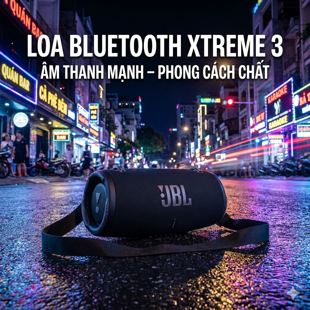 LOA BLUETOOTH XTREME 3 Siêu Bass Nghe Nhạc Hay Dùng Được Usb Thẻ Nhớ Cổng 3.5