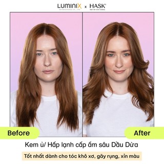 Kem Ủ Tóc HASK Coconut Oil Chiết Xuất Dầu Dừa 50ml - Cấp Ẩm Chuyên Sâu, Phục Hồi Tóc Xơ Nát Gãy,Tăng Độ Đàn Hồi[33308AA]