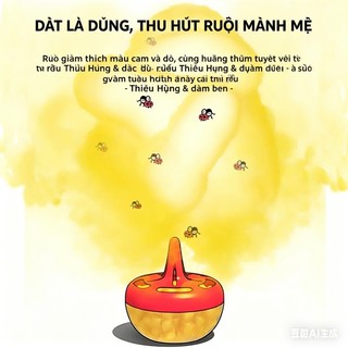 "Thuốc diệt ruồi dạng mồi thạch, triệt tiêu ruồi giấm trong nhà, hiệu quả nhanh, an toàn cho nhà bếp."