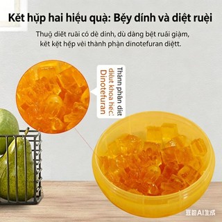 "Thuốc diệt ruồi dạng mồi thạch, triệt tiêu ruồi giấm trong nhà, hiệu quả nhanh, an toàn cho nhà bếp."