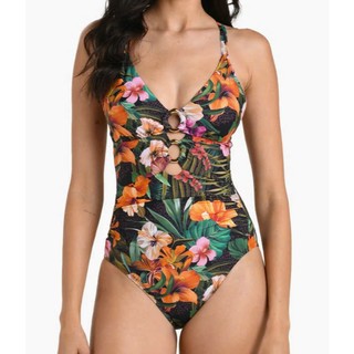 Size 16/Bikini 1 mảnh,đồ bõi liền thân đi biển nữ họa tiết hoa sang chảnh,tôn dáng,che bụng,sẵn đệm ngực hàng cao cấp