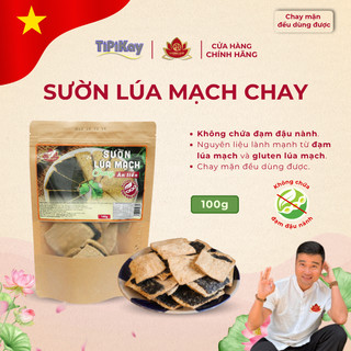 Sườn Lúa Mạch Không Đạm Đậu Nành 100g - Chay Mặn Đều Dùng Được - TiPiKay Shop