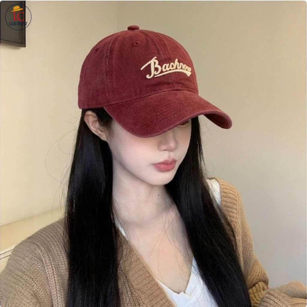 Mũ lưỡi trai nam nữ Bachnow form mềm, nón lưỡi trai vải cotton dày dặn, size to phù hợp nam nữ
