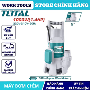 TOTAL Máy bơm chìm nước thải 1000W TWP810001
