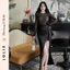 Váy Đen Dự Tiệc Phối Ren Lưới Xẻ Đùi Đính Hoa Eo Cao Cấp Jolie