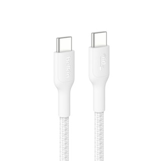 Cáp sạc nhanh Belkin USB Type C - C công suất 60W vỏ dù 1M chuẩn Apple PD siêu bền truyền dữ liệu bảo hành 2 năm