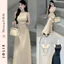 Váy Dài Sát Nách Lụa Satin Dáng Suông Sang Trọng Jolie