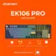 Bàn Phím Cơ DareU EK106 Pro Black Golden - 3 Mode Kết Nối, Gasket Mount, Layout Full-Size 104 Phím, LED RGB