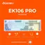 Bàn Phím Cơ DareU EK106 Pro Haze Blue - 3 Mode Kết Nối, Gasket Mount, Layout Full-Size 104 Phím, LED RGB
