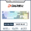 Bàn Phím Cơ DareU EK106 Pro Haze Blue - 3 Mode Kết Nối, Gasket Mount, Layout Full-Size 104 Phím, LED RGB
