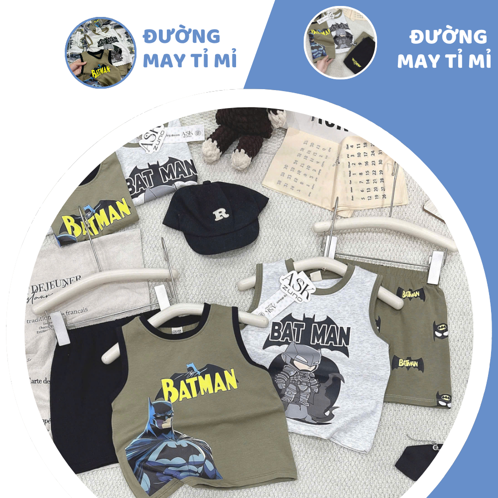 [À ƠI SHOP] A63- set 2 bộ ba lỗ batman 2 màu- a100.360