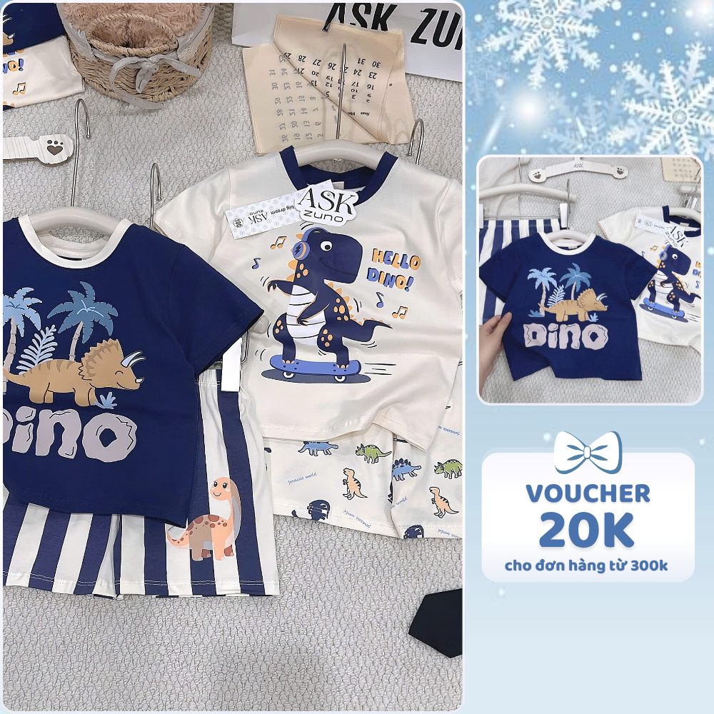 [À ƠI SHOP] A29- set 2 bộ cộc khủng long nghe nhạc- a100.359
