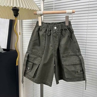 Quần Ngố Kaki Bé Trai Lưng Thun Mềm Co Giãn Size 20-45kg