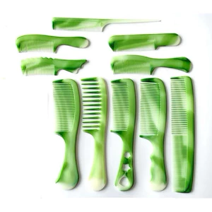 Combo 10 lược chải tóc, răng thưa nhiều kích cỡ.