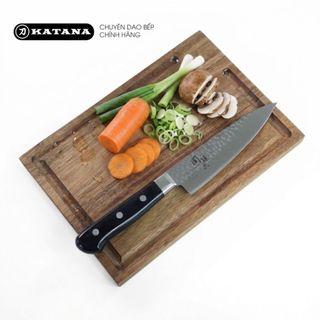Thớt gỗ Acacia ghép ngang cao cấp KATANA loại dày 2cm KAN00 - Thớt gỗ tràm hình chữ nhật 260x180x20mm