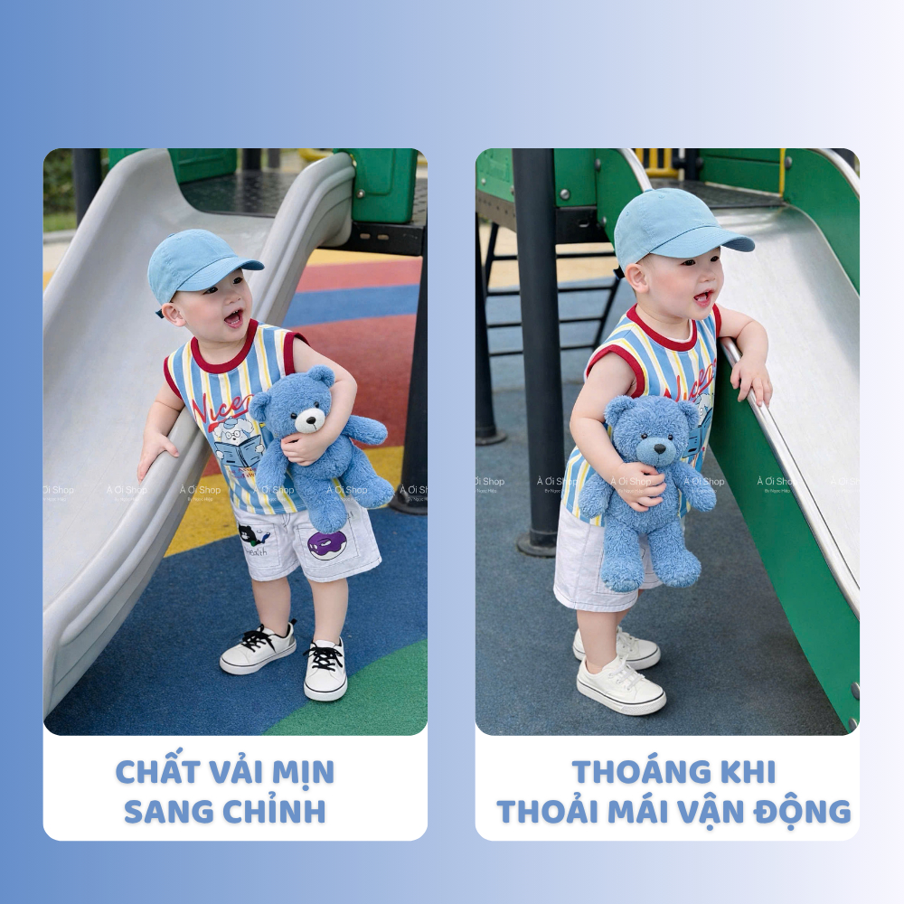 [À ƠI SHOP] C31- bộ ba lỗ chó đọc sách nice day - a201.633