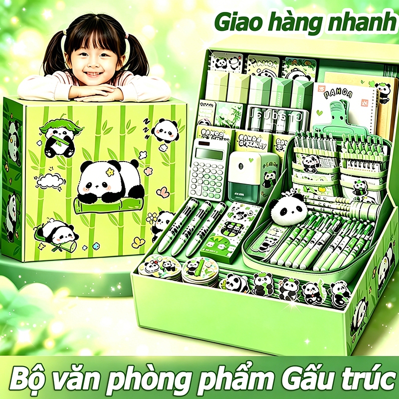 Hộp quà sinh nhật văn phòng phẩm - Bộ dụng cụ học tập đa dạng, phù hợp làm quà sinh nhật