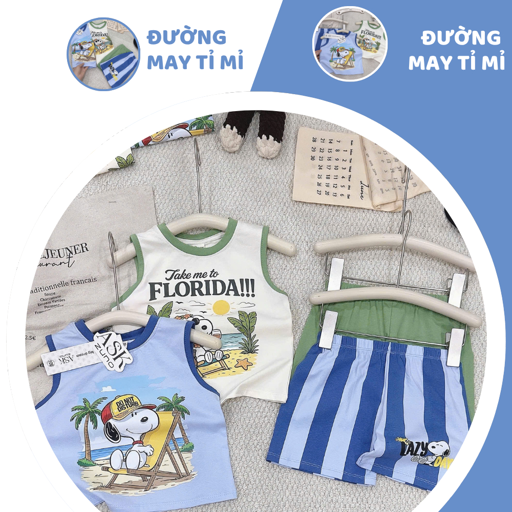 [À ƠI SHOP] A78- set 2 bộ ba chó đội mũ ngắm biển - a100.361