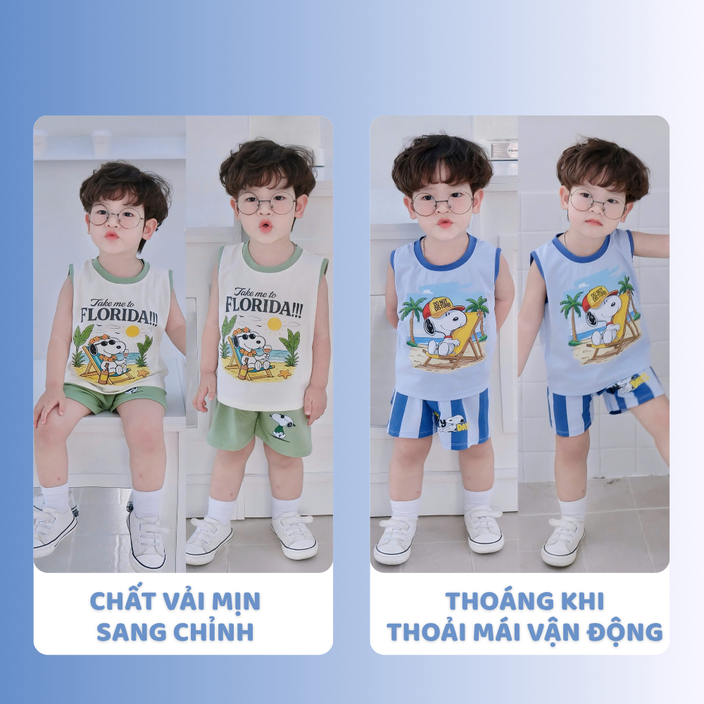 [À ƠI SHOP] A78- set 2 bộ ba chó đội mũ ngắm biển - a100.361