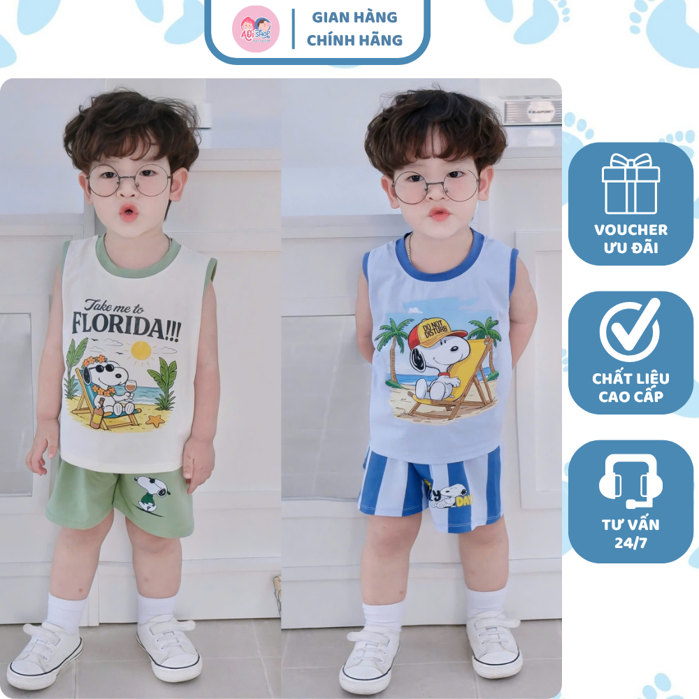 [À ƠI SHOP] A78- set 2 bộ ba chó đội mũ ngắm biển - a100.361