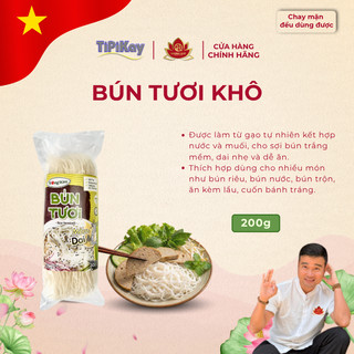 Bún Gạo Tươi 200g - Chay Mặn Đều Dùng Được - TiPiKay Shop