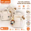 Túi Canvas Mini Đựng Đồ Đa Năng HP_GDCK | Túi Vải Dày Dặn Nhiều Ngăn, Túi Đựng Mỹ Phẩm, Đi Chơi Tiện Lợi