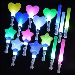 Gậy Cổ Vũ lightstick Phát Sáng, trái tim, ngôi sao, Đèn flash, Món quà đồ chơi buổi tối hòa nhạc, sinh nhật, tiệc cưới