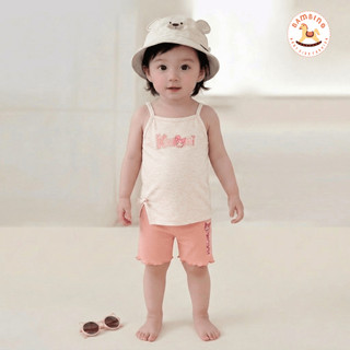 Bộ 2 Dây Bé Gái Modal 7A Cao Cấp Mềm Mại Thấm Hút Thoáng Mát Kháng Khuẩn BAMBINO 6-36 Tháng [BSB047]
