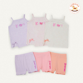 Bộ 2 Dây Bé Gái Modal 7A Cao Cấp Mềm Mại Thấm Hút Thoáng Mát Kháng Khuẩn BAMBINO 6-36 Tháng [BSB047]