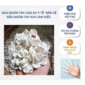 GÓI 200C GĂNG TAY NGÓN LÀM MÓNG, BAO TAY CAO SU NGÓN