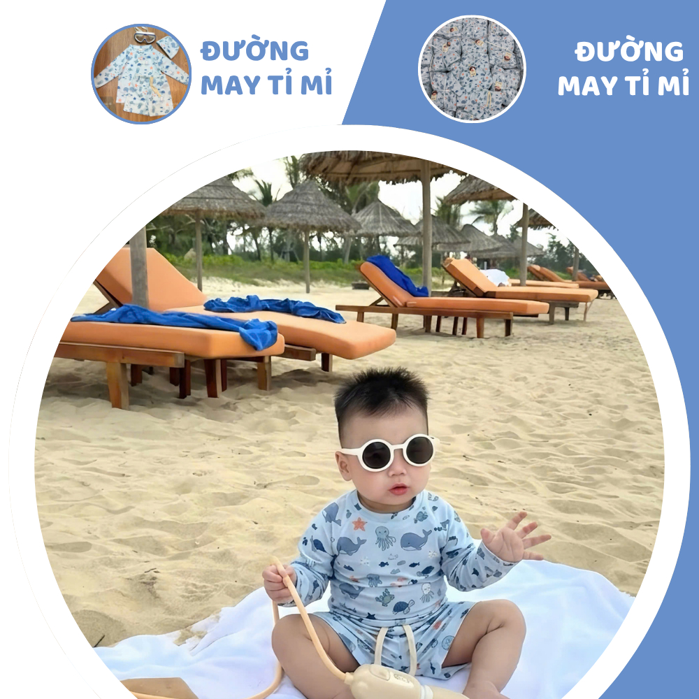 [À ƠI SHOP] A18- bộ đồ bơi xanh hải sản- a207.5