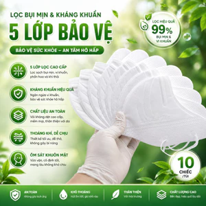 Combo 100 chiếc khẩu trang 9A Thịnh Phát Màu Trắng , Khẩu trang 9A Mask Màu Trắng cao cấp