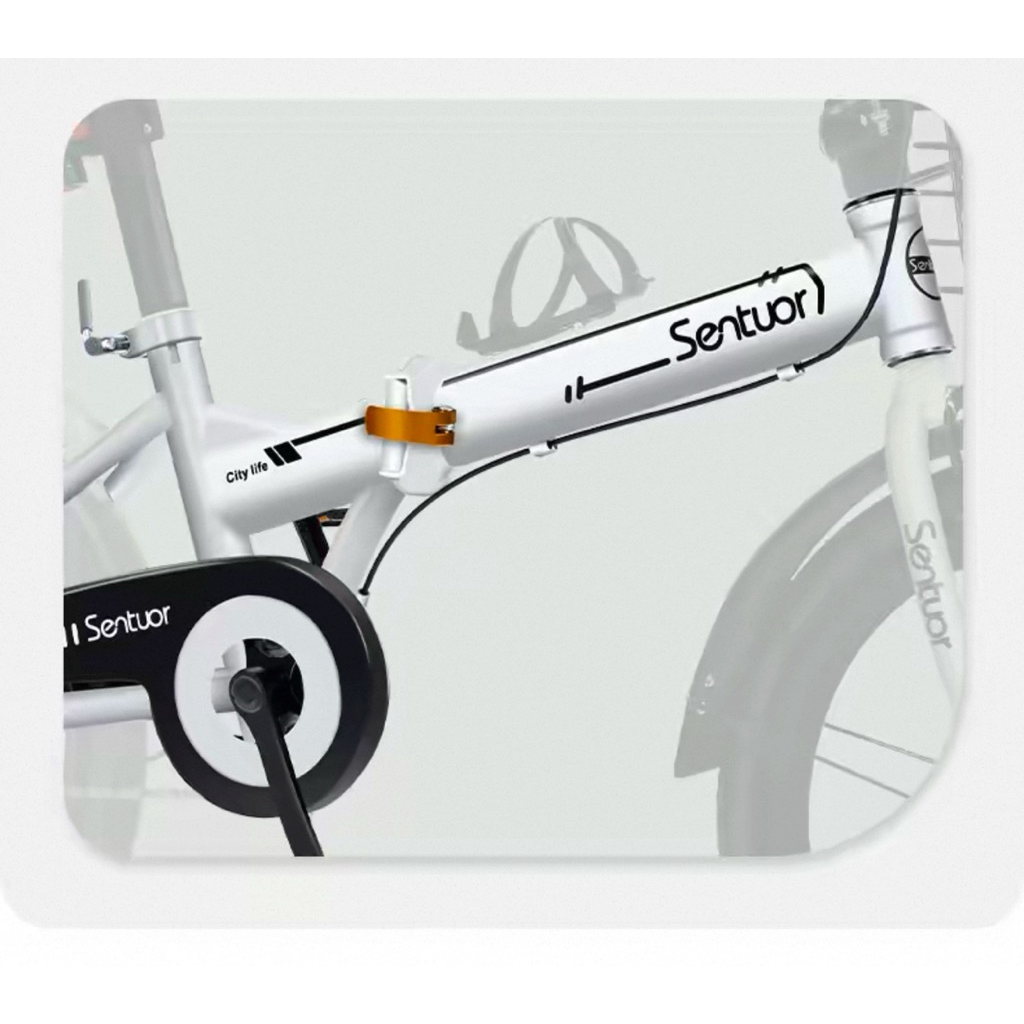XE ĐẠP GẤP NAM NỮ  SENTUOR BÁNH 20inh MÂM ĐÚC