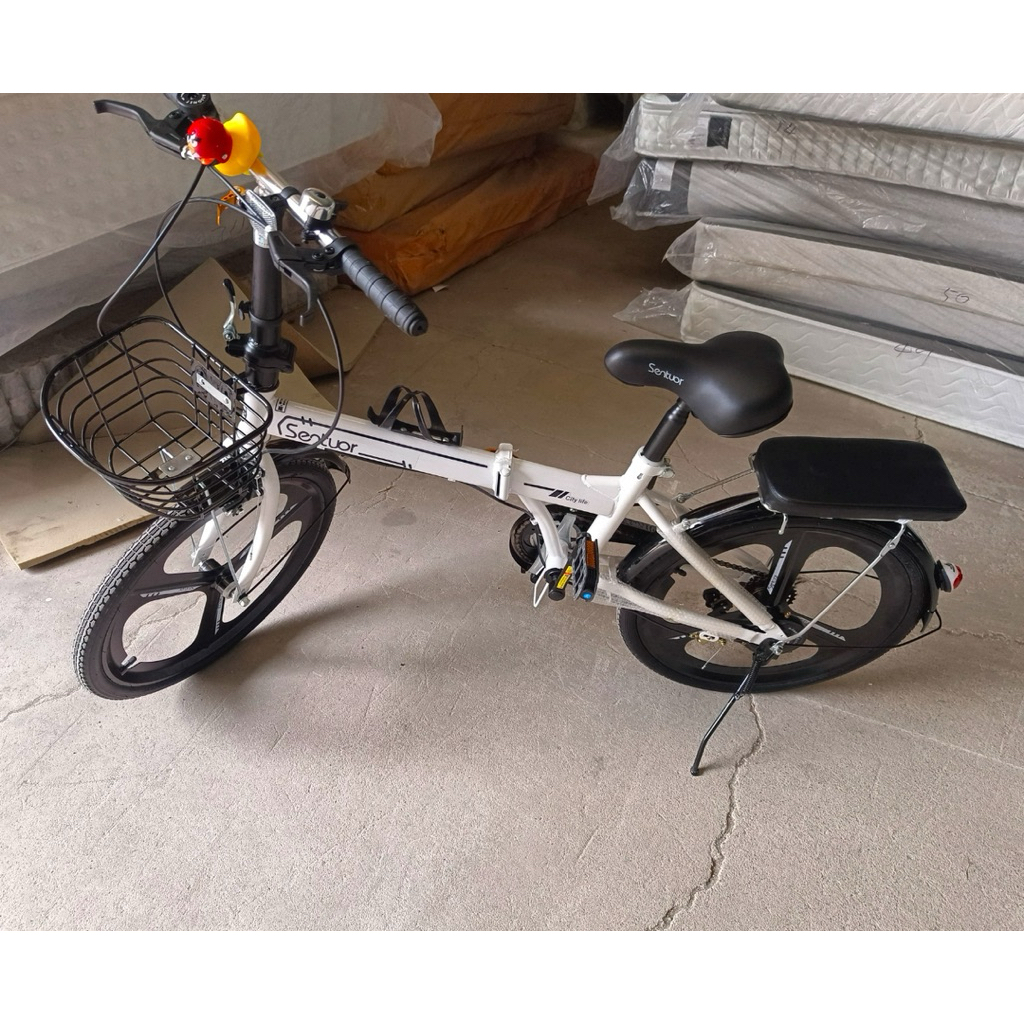 XE ĐẠP GẤP NAM NỮ  SENTUOR BÁNH 20inh MÂM ĐÚC