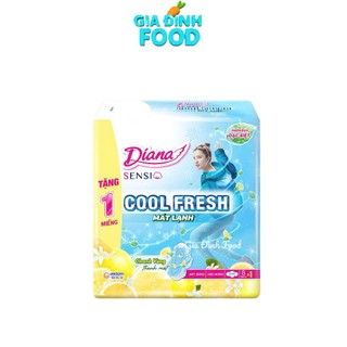 Băng vệ sinh Diana SS Cool Fresh Hương Chanh Vàng Siêu Mỏng Cánh 8+1 miếng/gói