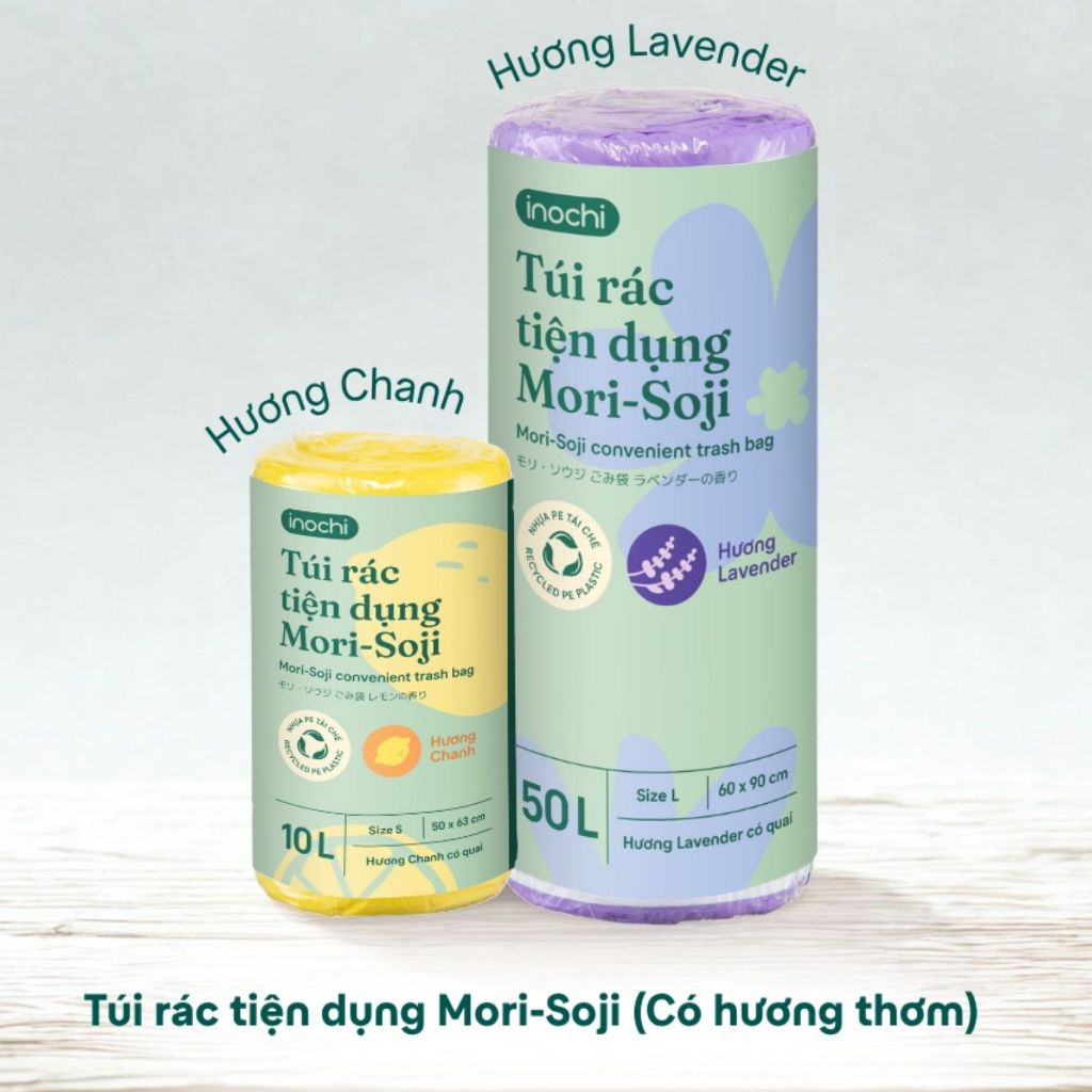 Túi Rác Inochi Hương Mori – Nhỏ Gọn Nhưng “Khử Mùi Cực Đỉnh”, Chống Thấm, Siêu Bền