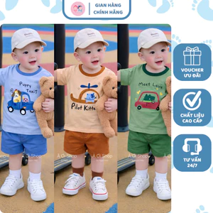 A16- set 3 bộ cộc cá sấu đi ô tô meet love - a100.356