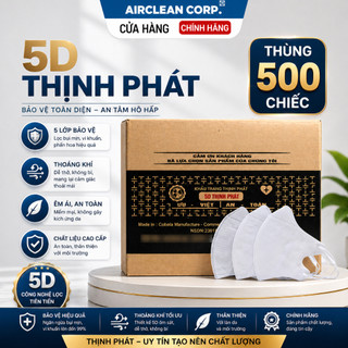 520 chiếc khẩu trang y tế 5D Thịnh Phát 3 lớp kháng khuẩn kháng giọt bắn chống tia UV
