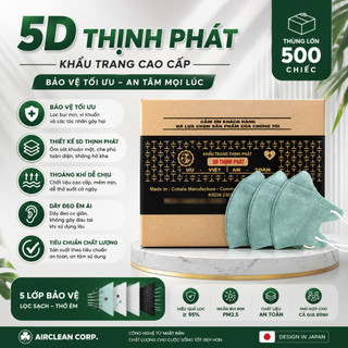 520 chiếc khẩu trang y tế 5D Thịnh Phát 3 lớp kháng khuẩn kháng giọt bắn chống tia UV