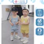A17- set 2 bộ ba lỗ gấu nâu và chó nâu - a100.355